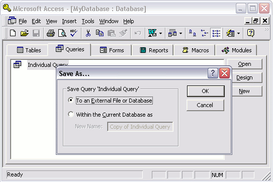 MS Access 2003: Convert Access to Excel spreadsheet