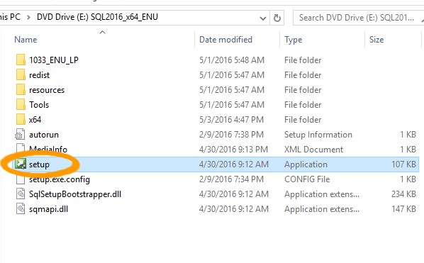 Screenshot of the installer file.