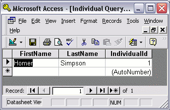 MS Access 2003: Modifying a query - final result