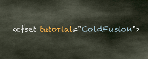 ColdFusion tutorial