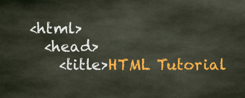 Screenshot of HTML code
