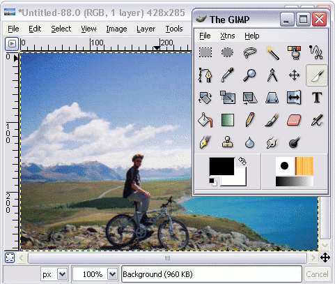 Scanning a photo using The GIMP